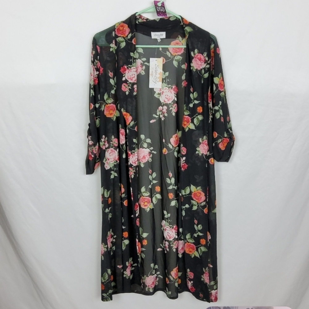 Kimono 1x Floral Plus size